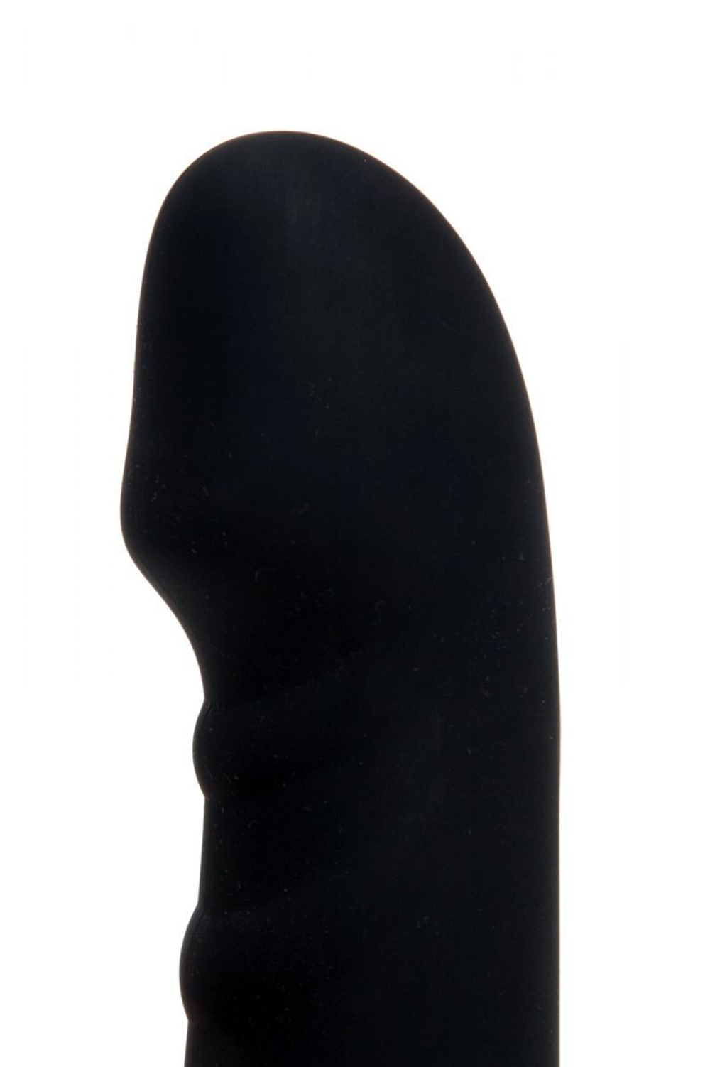 Черный силиконовый вибратор для точки G - 17 см. (Цвет: черный)