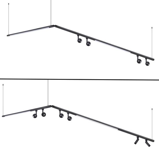 359389 KONST NT24 049 черный Ввод питания с заглушкой и проводом-подвесом (длина провода – 2м) без базы IP20 48V GLAT