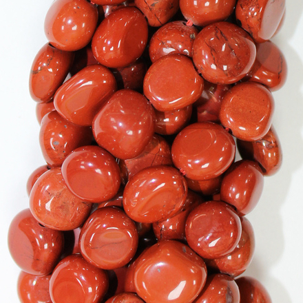 Яшма красная галтовка бусины 7-10мм