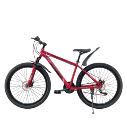 Велосипед Klauden 27.5" 21скор (стальная рама, диск. тормоз) Красно-черный (KL-27.5-2)