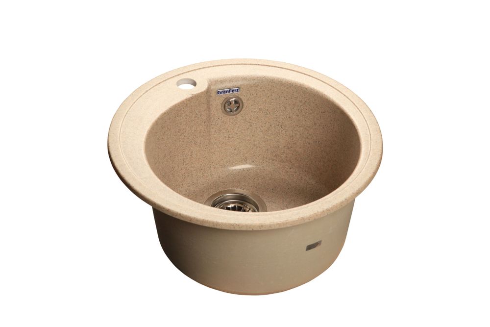 GRANFEST Мойка мрамор RONDO GF-R--450  D=450 мм  песок  арт.GF-