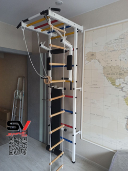 Монтаж шведской стенки Sv Sport в пеноблочные, газоблочные стены