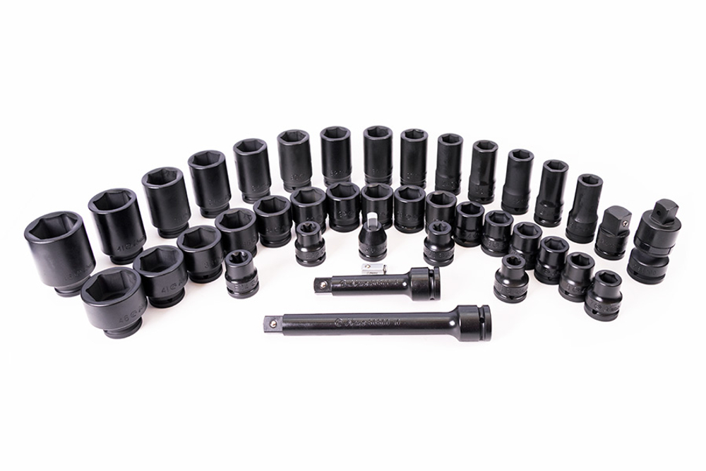 Набор ударных головок и аксессуаров 3/4" Hans в ложементе, TTF-41