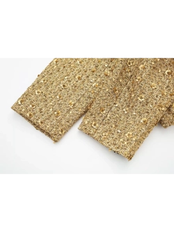 Куртка бомбер золотистая