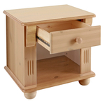 Тумба прикроватная Аделя из сосны, цвет натуральный