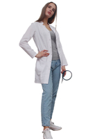 Халат медицинский женский Доктор стиль ЛЛ 2126 Лянка , белый, 44