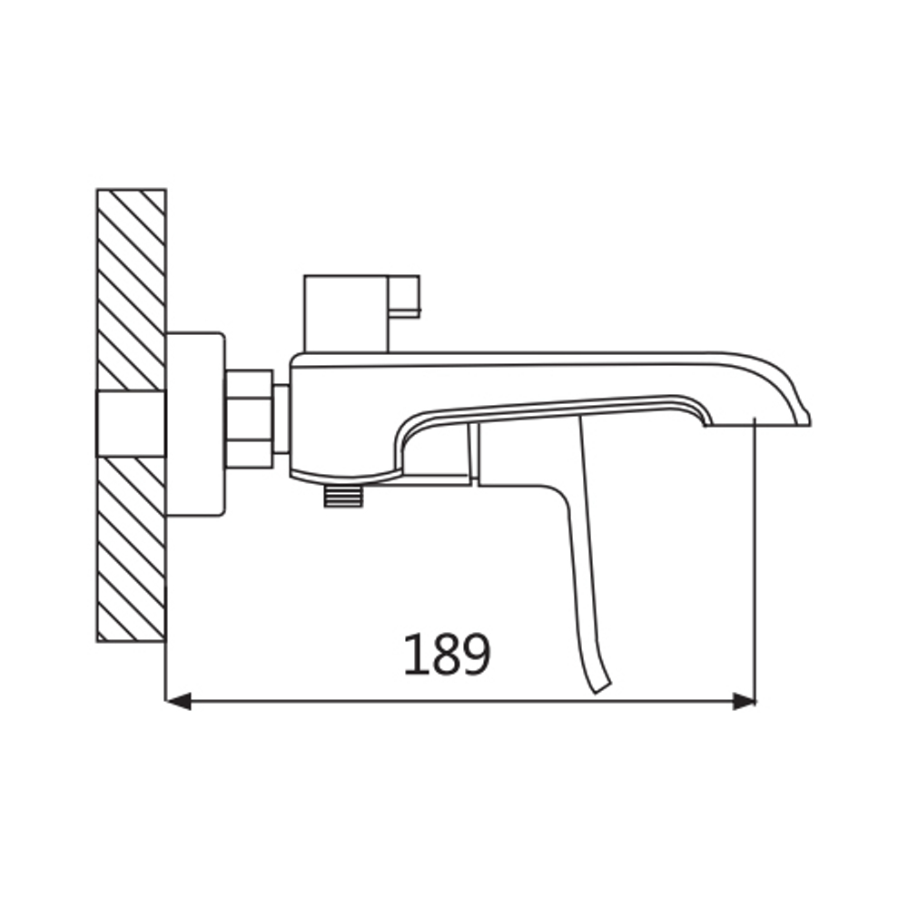 Смеситель для ванны Oute T104 T10402K