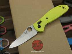 Нож Benchmade 555 Griptilian Mini - салатоый нейлон, клинок стоунвош