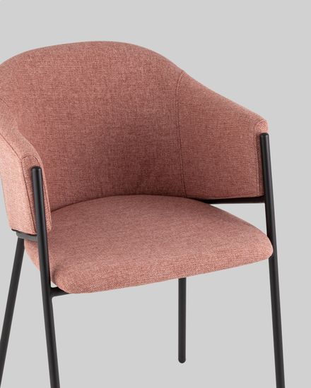 Стул обеденный Sheep шенилл пыльно-розовый