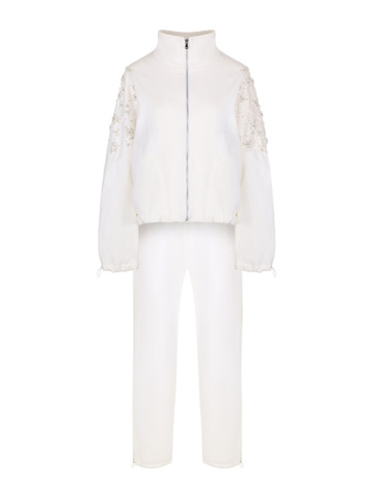 Костюм DROPS с брюками, белый