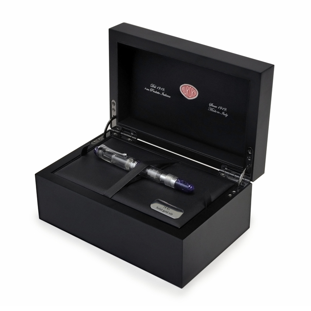Перьевая ручка Aurora 88 Demonstrator 88 minerali CT перо: M, цвет чернил: blue, в подарочной коробке