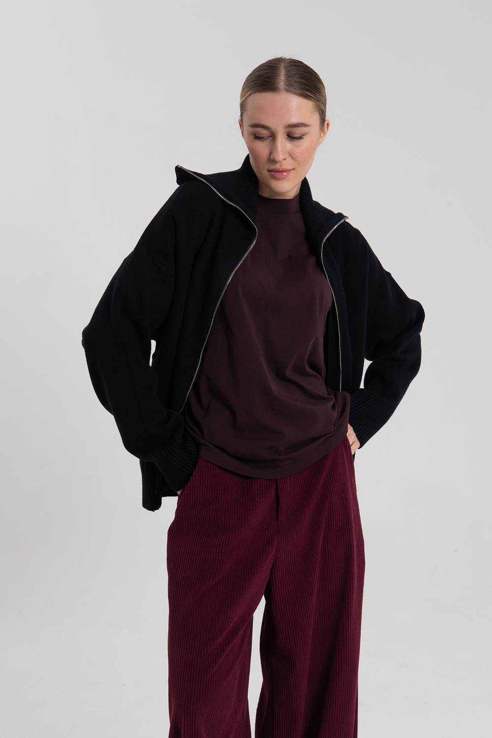 Кардиган на молнии J-Clair