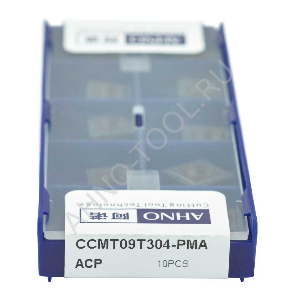 Пластина твердосплавная ISO CCMT09T304-PMA ACP10E AHNO по стали, чистовая