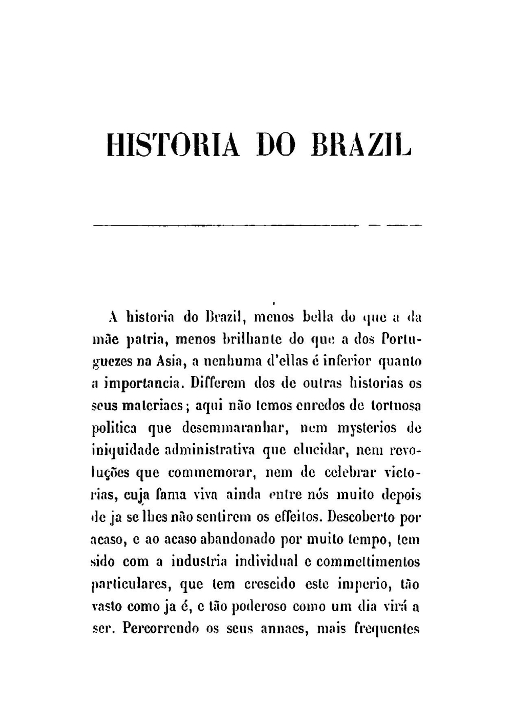 História do Brazil. Tomo 1 | Robert Southey