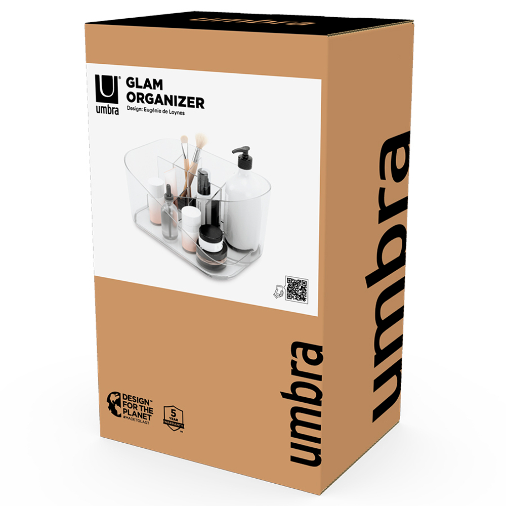 Органайзер для косметики glam, прозрачный