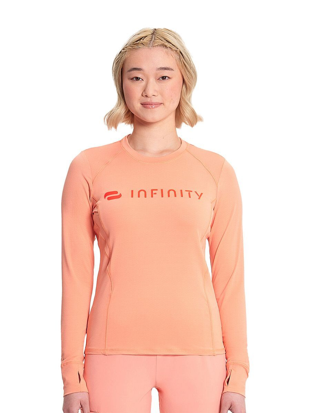 Футболка медицинская женская Cherokee IN641, коралловый, S