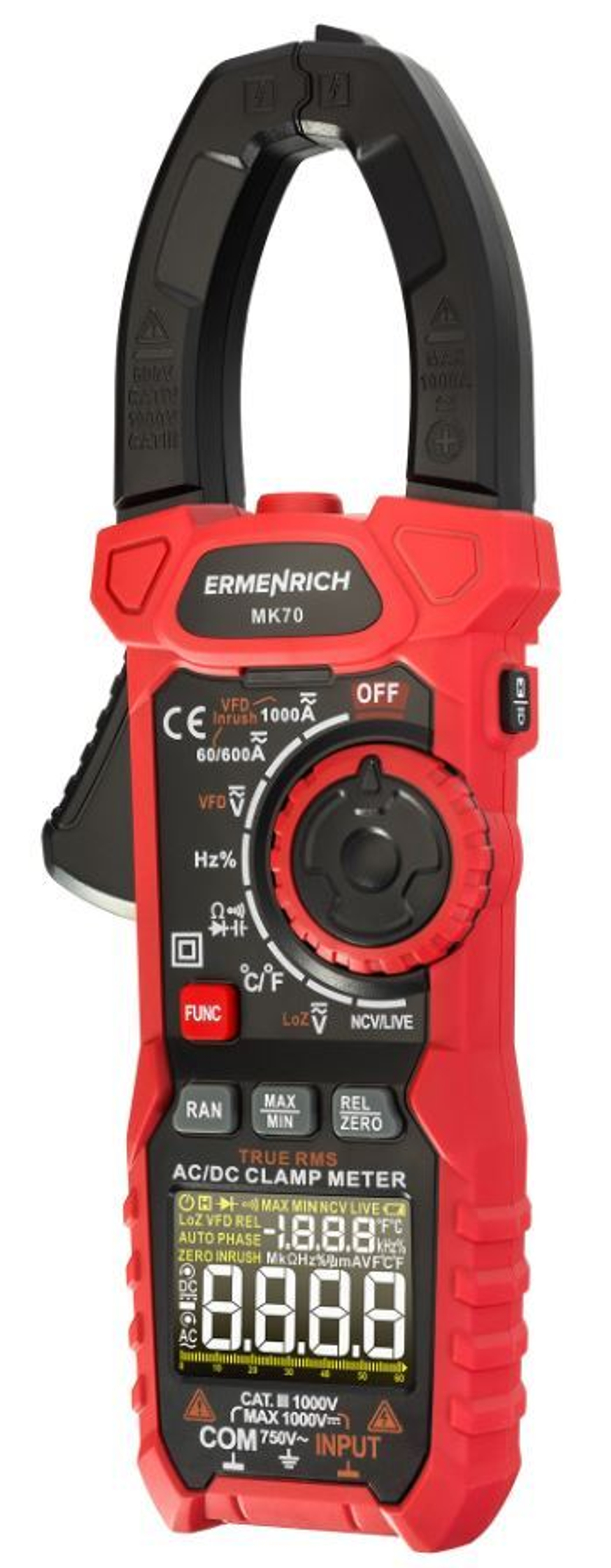 Токоизмерительные клещи  Ermenrich 82970