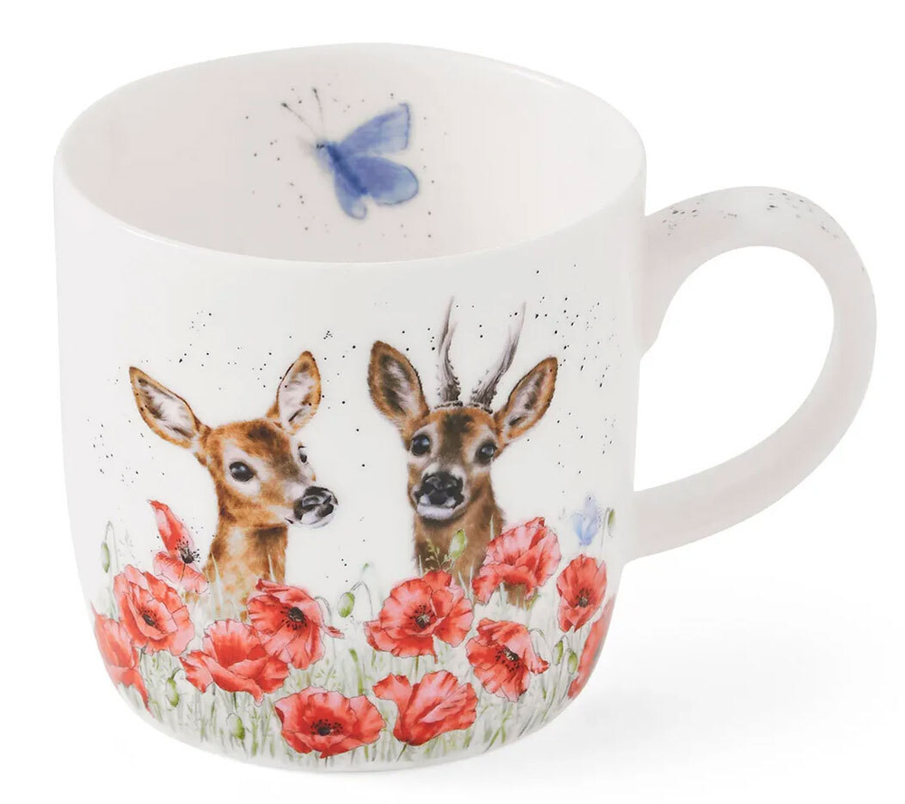 Кружка "Два оленя в маках" Wrendale Designs, 0,31 л