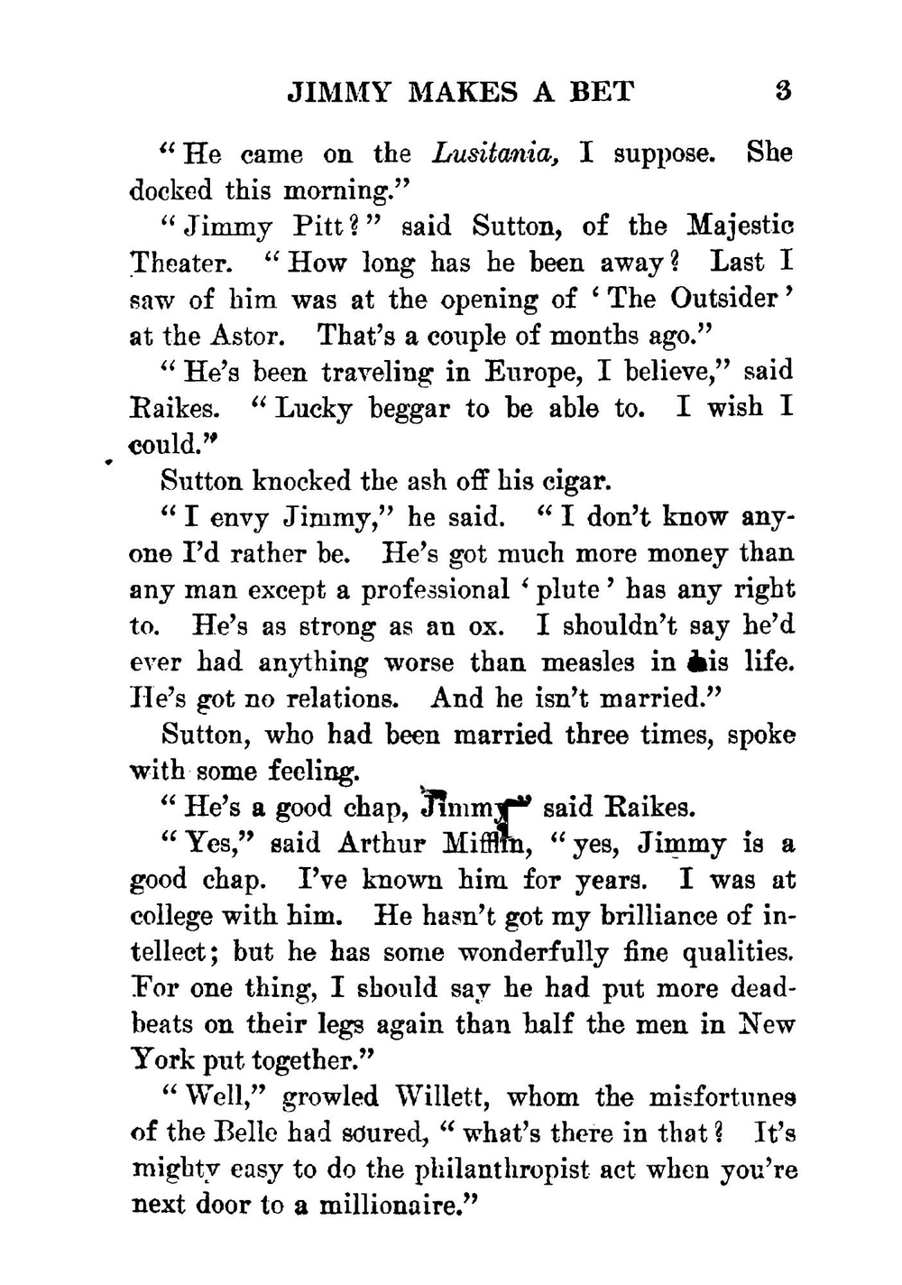 The intrusion of Jimmy | P. G. Wodehouse