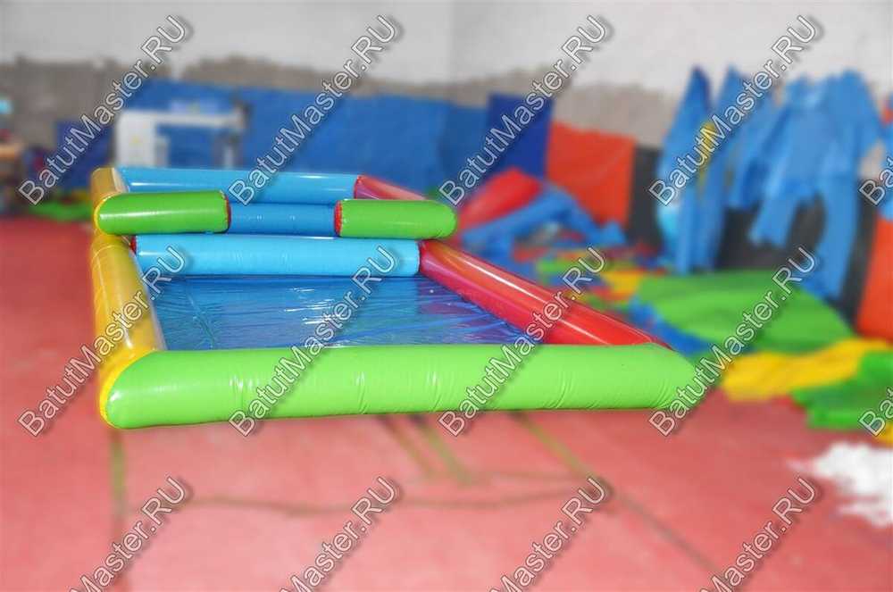 Прямоугольный надувной бассейн "Двойной" 8*4*0,65 м