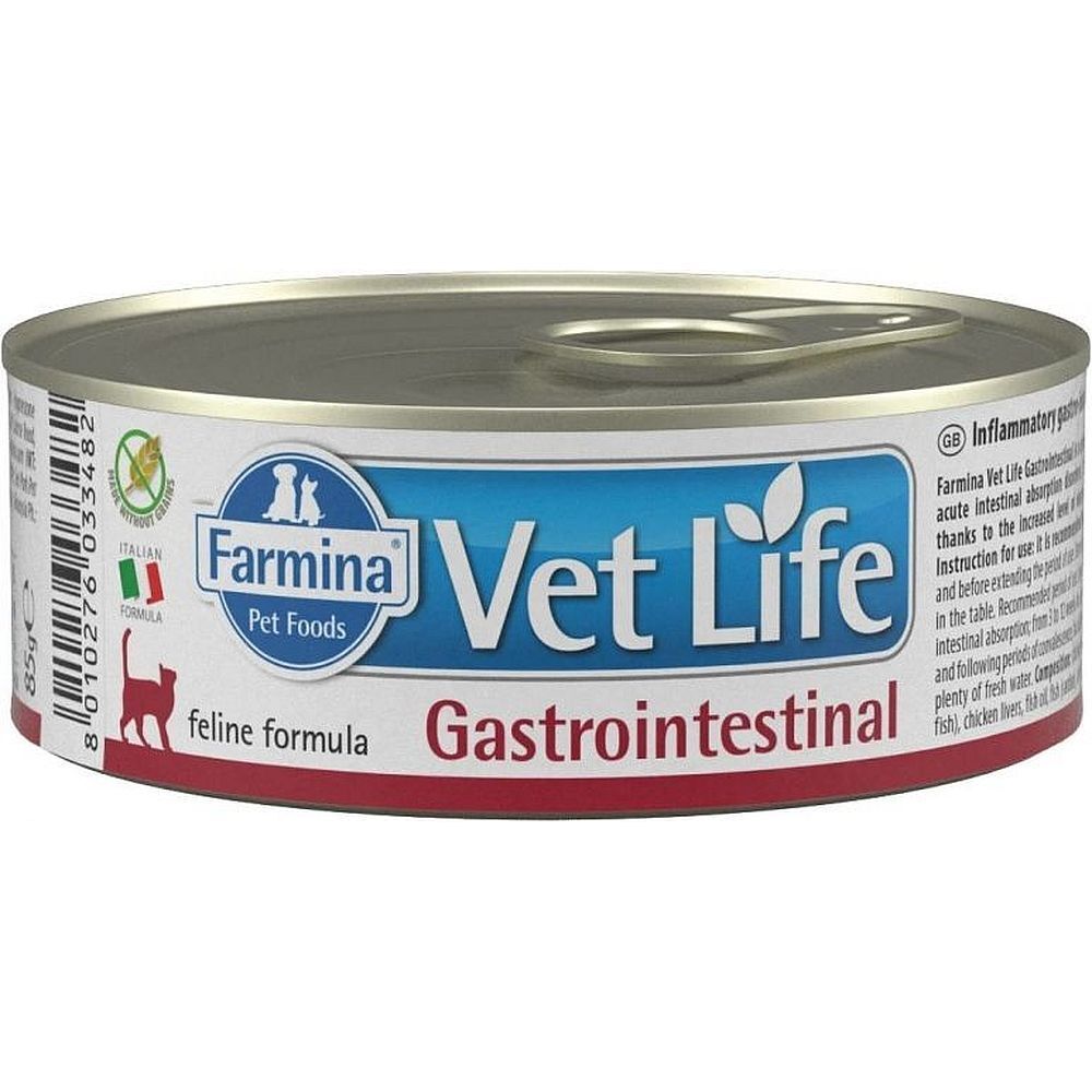 Farmina Vet Life Cat Gastro-Intestinal / при заболеваниях ЖКТ для кошек 85г