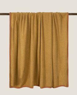 Покрывало двуспальное 220х260 Frati Home Soft Bamboo Zafferano желтый