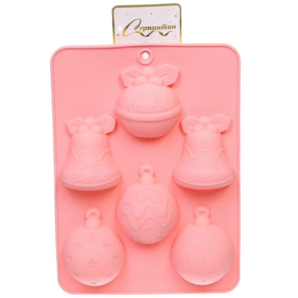 Форма силиконовая «Шарики» 16*22*3см, микс цветов