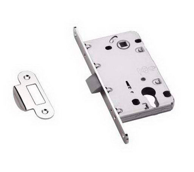 Замок с пластиковой защелкой ARCHIE LP 5112CL N под цилиндр хром