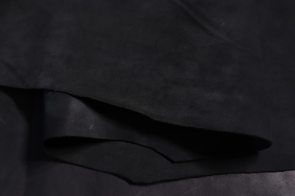 1,1-1,3 Кожа для обуви Франт (Велюр КРС) Черный