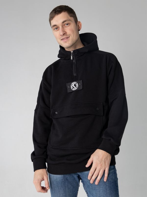 Худи с карманом и патчем