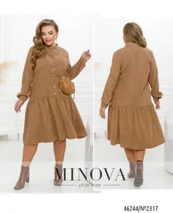 Платье 2317-светло-коричневый Minova