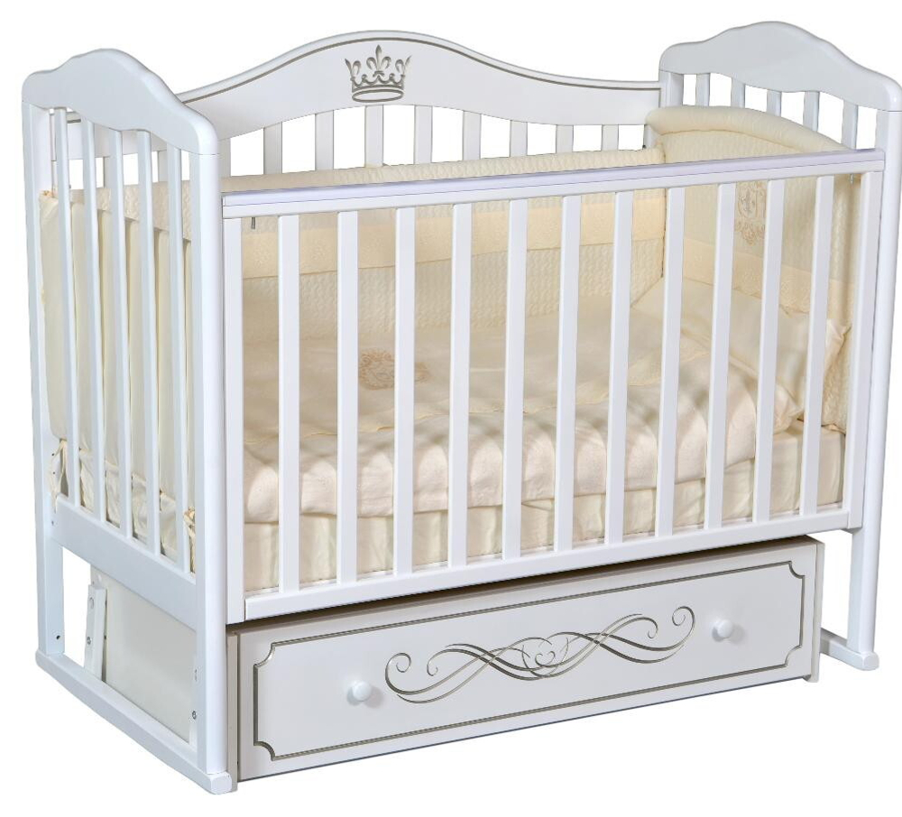 Детская кроватка Антел Алита 77 (маятник универсальный) белый