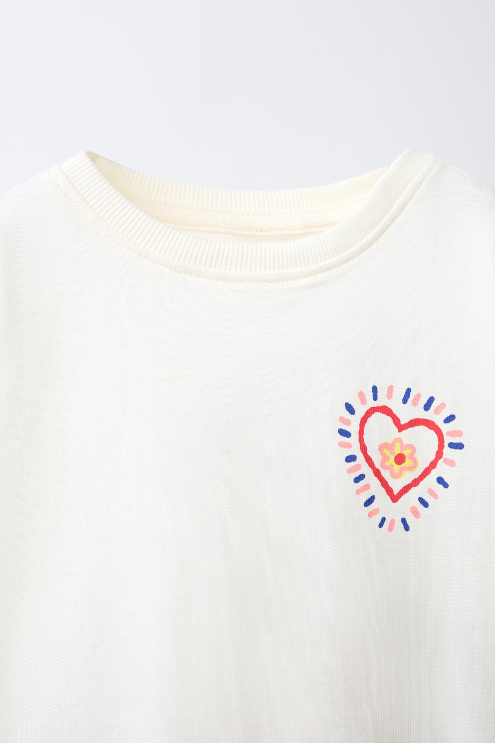 ZARA ФУТБОЛКА С НАДПИСЬЮ, БЕЛЫЙ