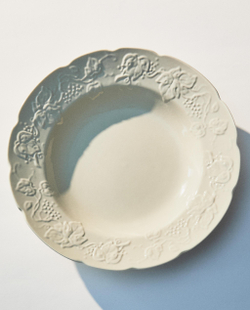 Zara Home тарелка глубокая из фарфора, цвет кремовый, 22.5 см