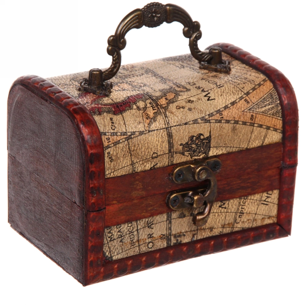 Сундук - шкатулка из дерева «BERGAMO», цвет как на фото,12*8*8см