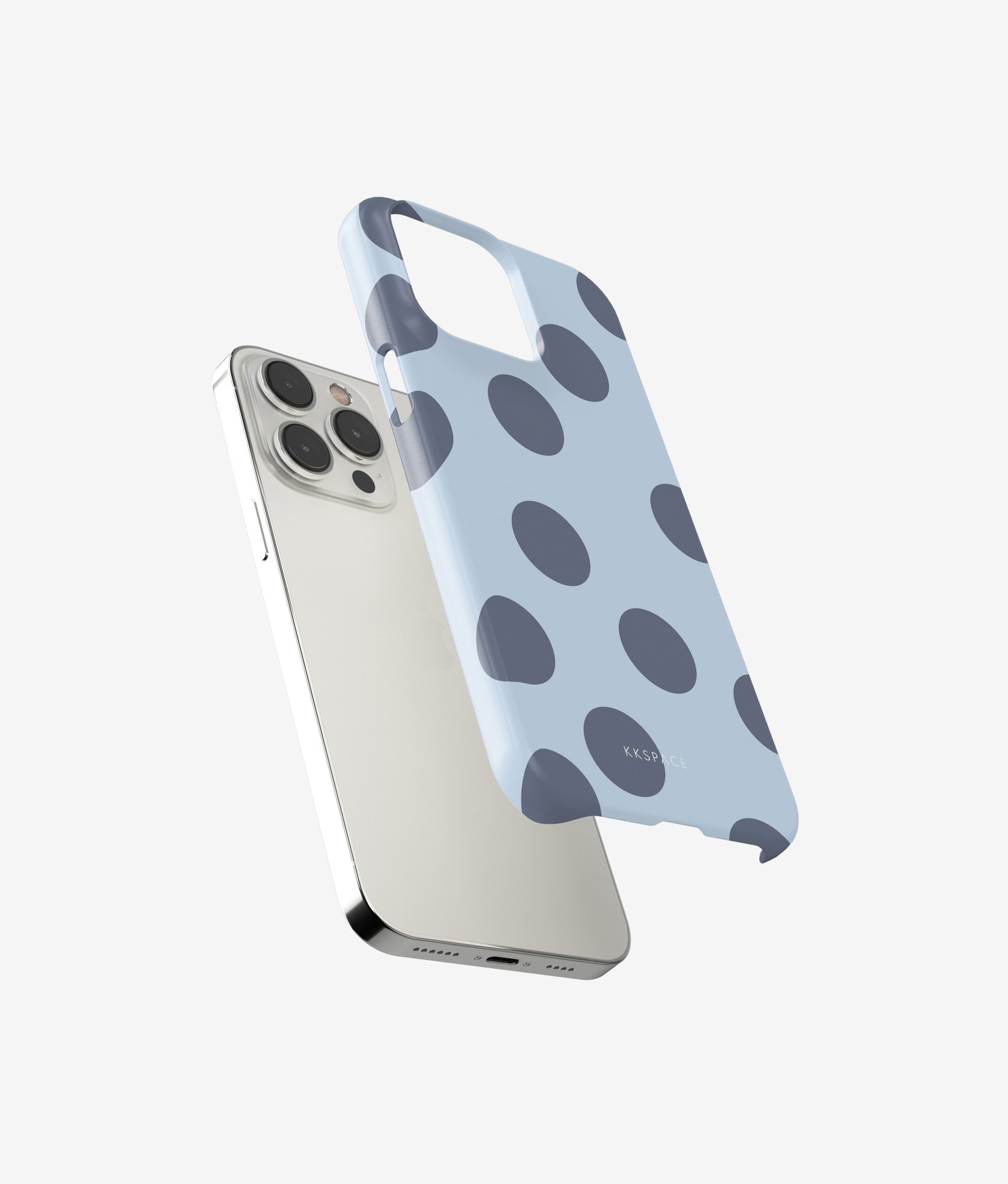 Чехол SPOTTY (синий) для iPhone