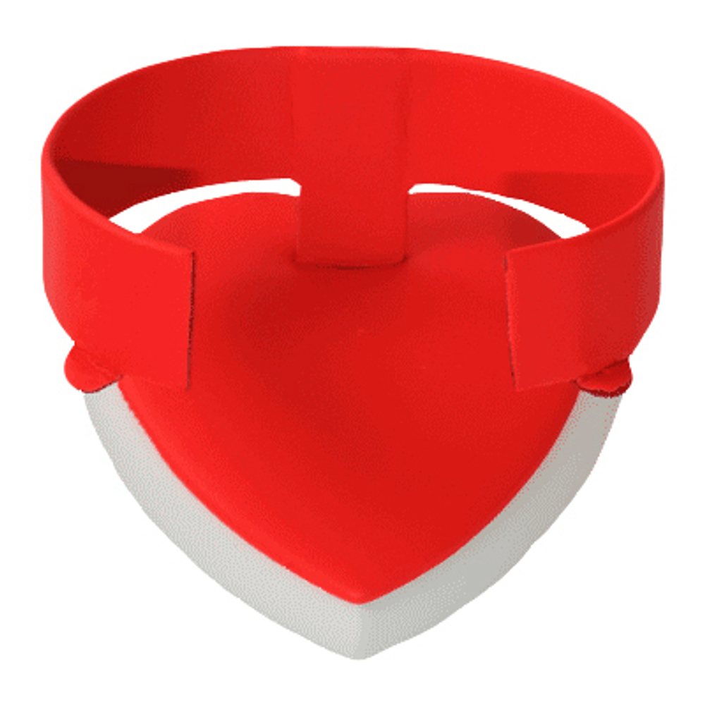 Подставка для часов/горизонтальная скоба 16 мм./накладка/основание сердечко