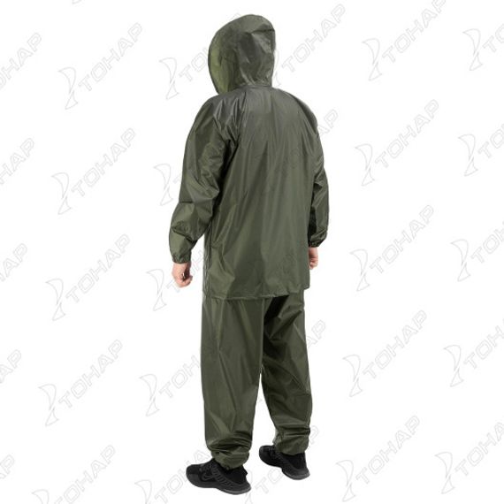Костюм ветровлагозащитный Походный, цв.зеленый PU 5000 р.52 (T-KS-VVZ-XL-PU5-002) Helios