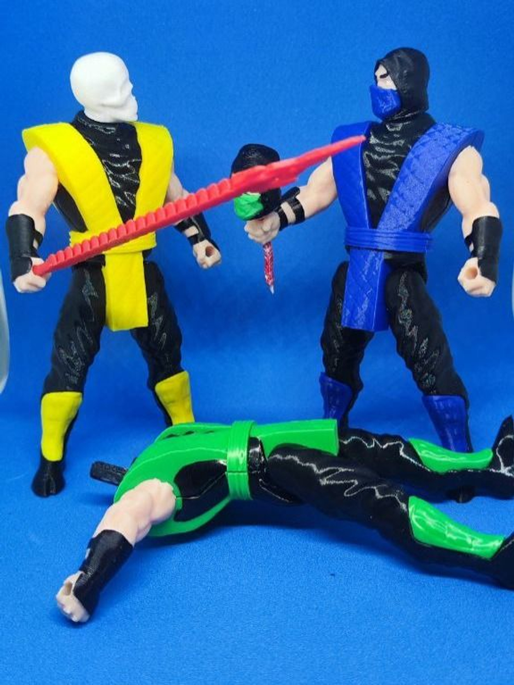 Подвижная фигурка "Скорпион" Mortal Kombat, пластик, цвет желтый