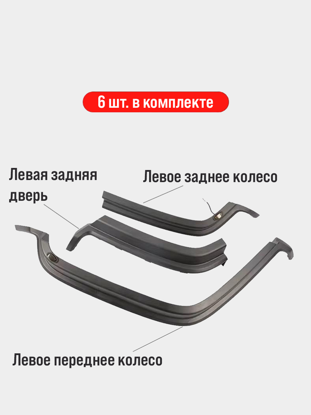 Накладки на расширители колёсных арок 70 мм Tank 300