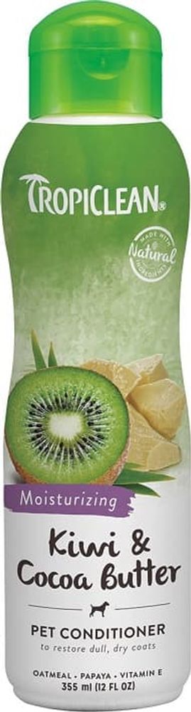 Tropiclean: кондиционер "Киви  и масло какао" увлажняющий д/собак и кошек, 355мл