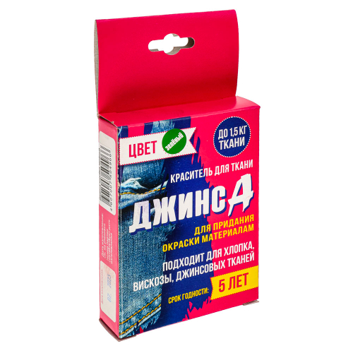 Краситель для одежды Джинса коробка 32 г, зеленый