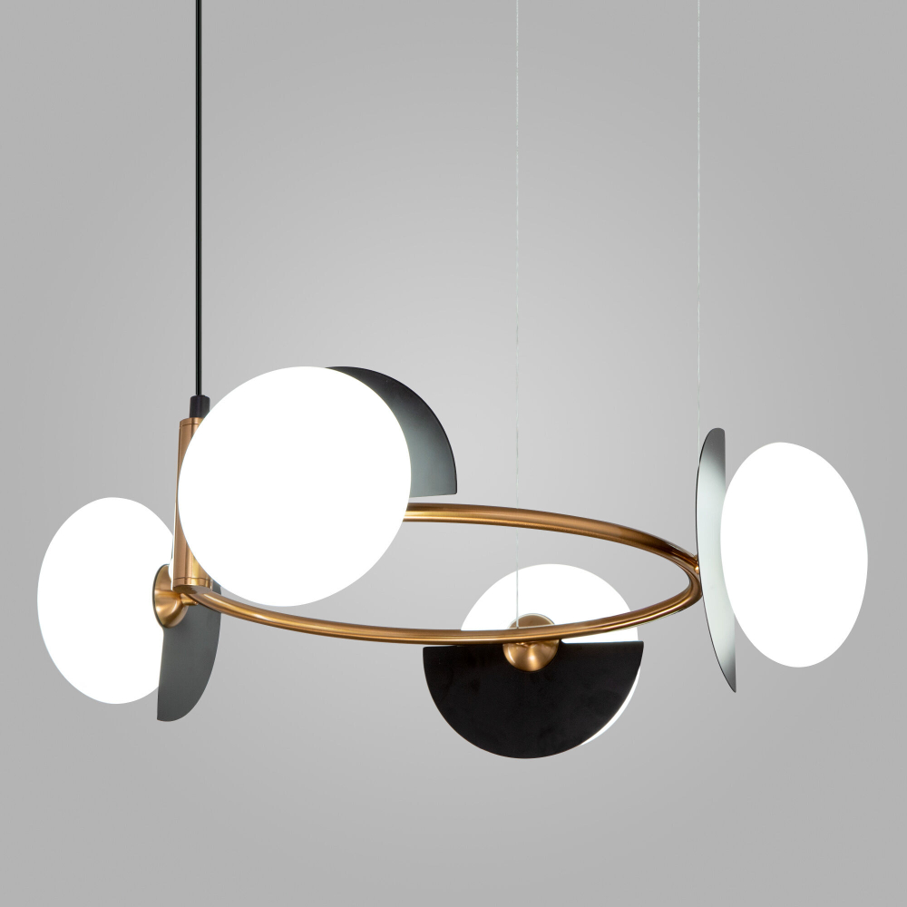 Подвесной светильник Eurosvet Moity 70150/4 черный/латунь