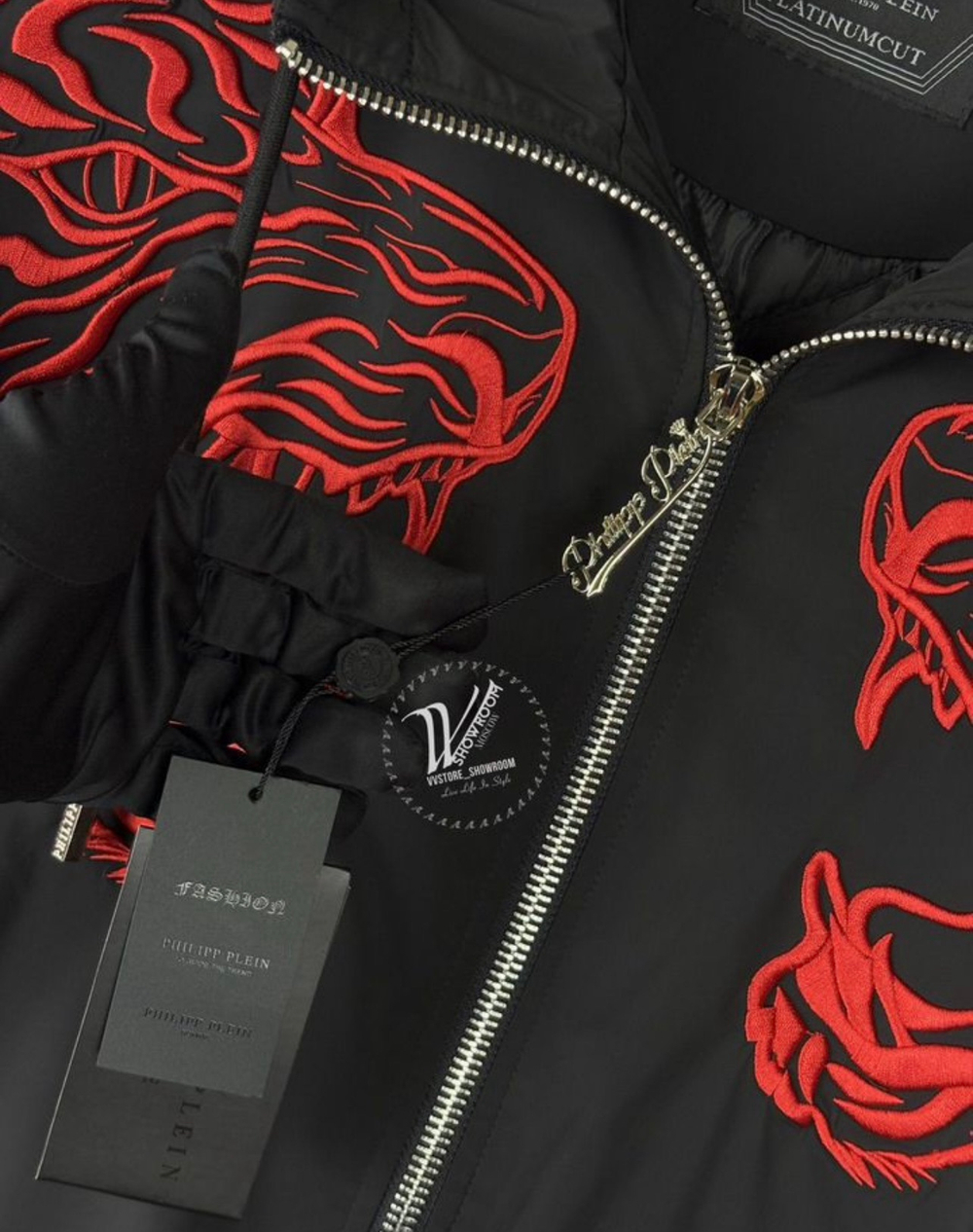 Куртка Philipp Plein Tigers Edition Red демисезон