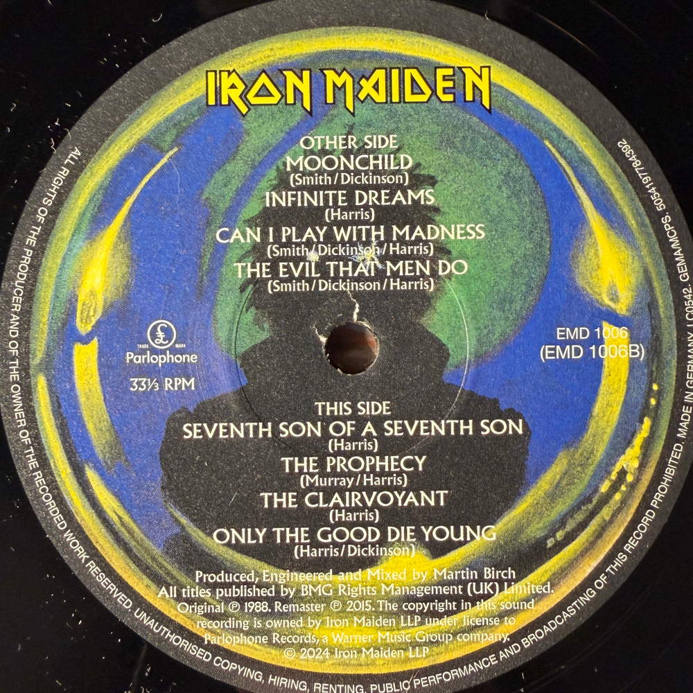 Iron Maiden ‎– Seventh Son Of A Seventh Son (Германия 2024г.)