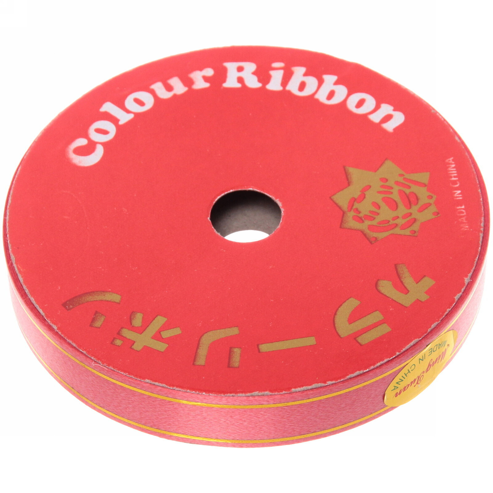 Лента «Блеск»1,6 см, 10 м, Красный (пвх)