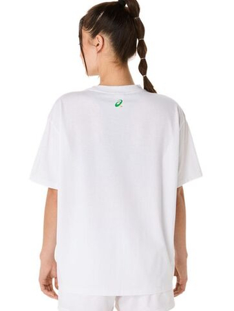 Женская теннисная футболка Asics Court Graphic Short Sleeve - белый