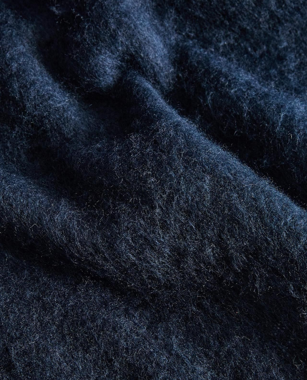 Zara Home - Шерстяной плед, синий, 140x190 см