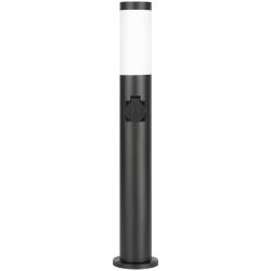 Светильник уличный напольный ЭРА «Беллона» GBF-103-1-BL-0650 230В Е27 IP54 черный с розеткой | Садово-парковые светильники