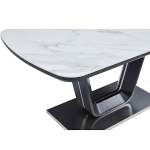 Стол керамический LA ALTA ATHENA 160-200/90*76, каркас черный